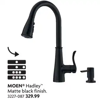 Home Hardware Hadley Matte black finish faucet offer