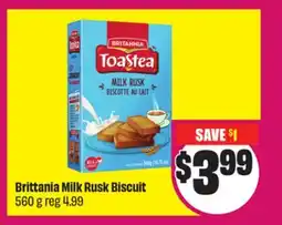 Chalo FreshCo Brittania Milk Rusk Biscuit 560 g offer