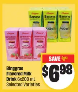 Chalo FreshCo Binggrae Flavored Milk Drink 6x200 mL Selected Varieties offer