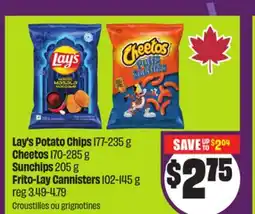 Chalo FreshCo Lay's Potato Chips 177-235 g Cheetos 170-285 g Sunchips 205 g Frito-Lay Cannisters 102-145 g offer