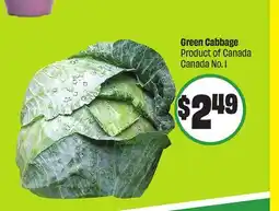 Chalo FreshCo Green Cabbage Product of Canada Canada No. 1 offer