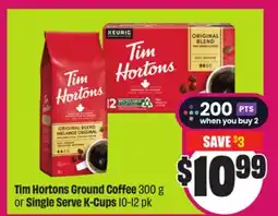 Chalo FreshCo Tim Hortons Ground Coffee 300 g or Single Serve K-Cups 10-12 pk offer