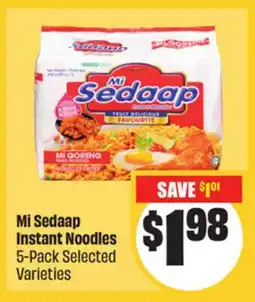 Chalo FreshCo Mi Sedaap Instant Noodles 5-Pack Selected Varieties offer