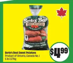 Chalo FreshCo Berlo's Best Sweet Potatoes Product of Ontario, Canada No. 1 5 lb 2.27kg offer