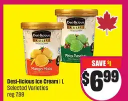 Chalo FreshCo Desi-licious Ice Cream 1 L Selected Varieties offer