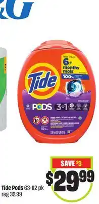 Chalo FreshCo Tide Pods 63-112 pk offer
