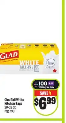 Chalo FreshCo Glad Tall White Kitchen Bags 26-52 pk offer