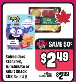 Chalo FreshCo Schneiders Stackers, Lunchmate or Adult Snack Kits offer