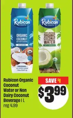 Chalo FreshCo Rubicon Organic Coconut Water or Non Dairy Coconut Beverage 1 L offer