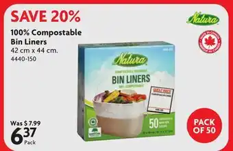 Home Hardware 100% Compostable Bin Liners offer