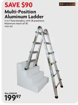 Home Hardware Metaltech Multi-Position Aluminum Ladder offer