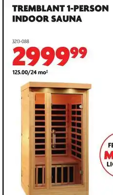 Home Hardware TREMBLANT 1-PERSON INDOOR SAUNA offer