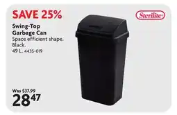 Home Hardware Swing-Top Garbage Can offer