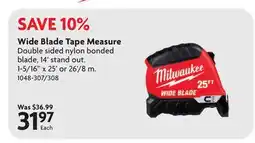 Home Hardware Wide Blade Tape Measure offer