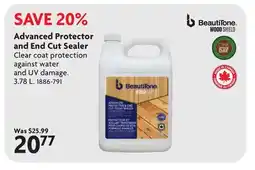 Home Hardware BEAUTITONE WOOD-SHIELD Advanced Protector and End Cut Sealer offer