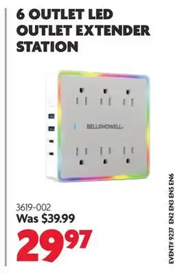 Home Hardware 6 OUTLET LED OUTLET EXTENDER STATION offer