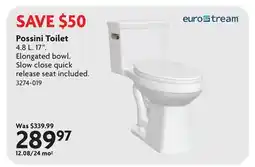 Home Hardware Possini Toilet offer
