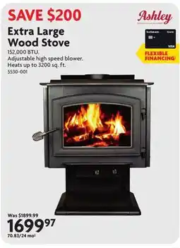Home Hardware Ashley Extra Large Wood Stove offer