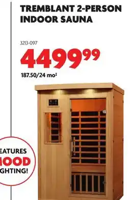 Home Hardware TREMBLANT 2-PERSON INDOOR SAUNA offer
