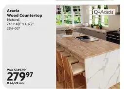 Home Hardware Acacia Wood Countertop offer