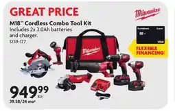 Home Hardware M18 Cordless Combo Tool Kit offer