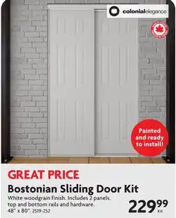 Home Hardware Bostonian Sliding Door Kit offer