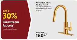 Home Hardware Adessa Pull Down Kitchen Faucet offer
