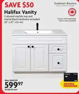 Home Hardware Halifax Vanity offer