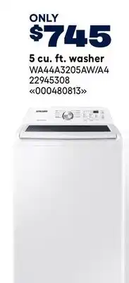 RONA SAMSUNG 5 cu. ft. washer offer