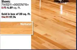 RONA Hardwood flooring offer