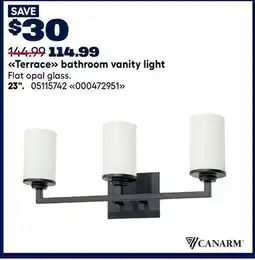 RONA CANARM 23. bathroom vanity light offer