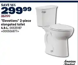 RONA American Standard Elevations 2-piece elongated toilet 4.8-L offer