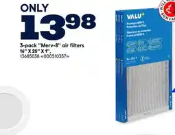 RONA 3-pack ''Merv-8'' air filters offer