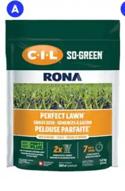 RONA RONA CIL 1.2-kg Perfect lawn grass seeds offer