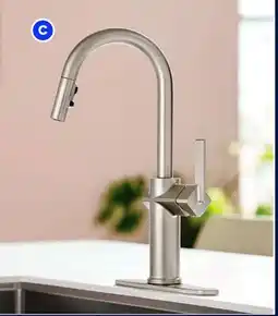 RONA MOEN Georgene, matte black finish pull-down kitchen faucets offer
