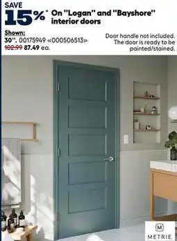 RONA Logan and Bayshore 30 interior doors offer