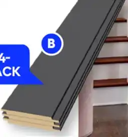 RONA METRIE Black 1/2 X 5-1/2 X 8' MDF shiplap wall panelling offer