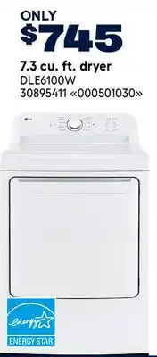 RONA 7.3 cu. ft. dryer offer