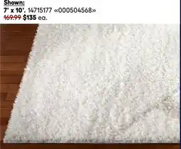 RONA interior decorative rugs 7' x 10' offer