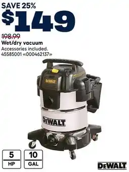 RONA DEWALT Wet/dry vacuum offer