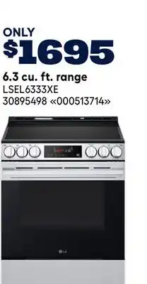 RONA 6.3 cu. ft. range offer
