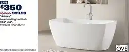 RONA AUBREY freestanding bathtub 28.5 x 56 offer