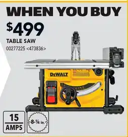 RONA TABLE SAW offer