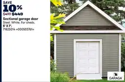 RONA Sectional garage door offer