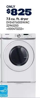 RONA 7.5 cu. ft. dryer offer