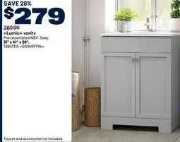 RONA VALU+ 31 x 41 x 20. Lurnix vanity offer