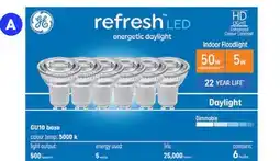 RONA GE 6-pack, daylight GU10 LED bulbs offer