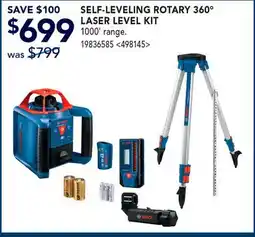 RONA BOSCH SELF-LEVELING ROTARY 360° LASER LEVEL KIT offer