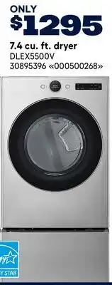 RONA LG 7.4 cu. ft. dryer offer
