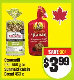 FreshCo Stonemill 454-550 g or Sunmaid Raisin Bread 450 g offer